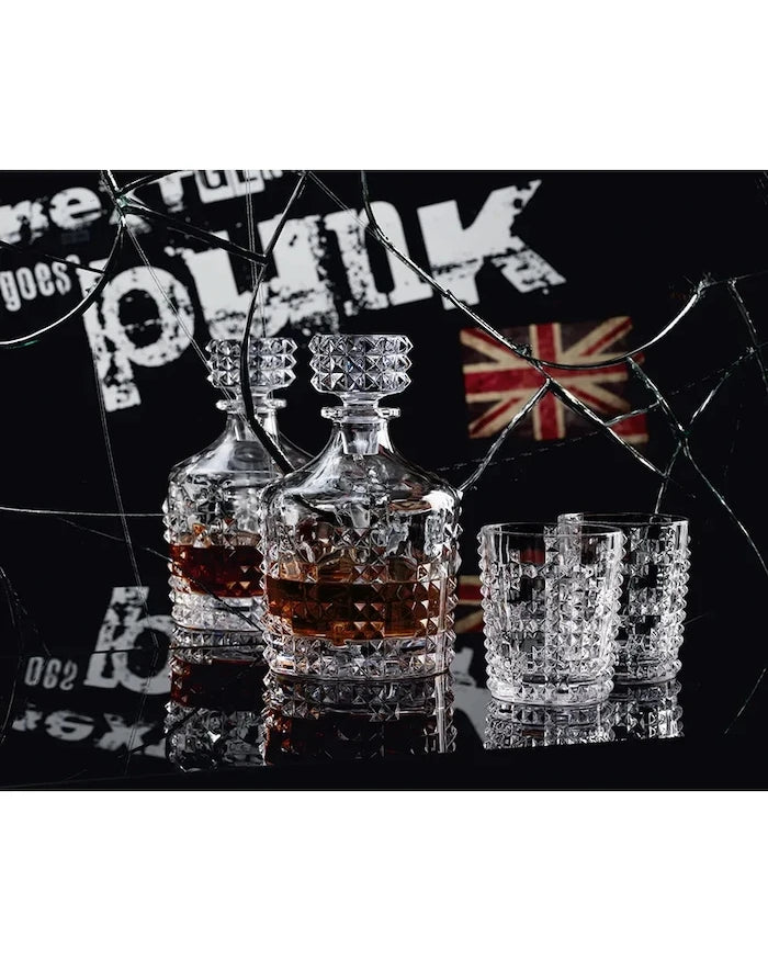 Гарафа за уиски с чаши Nachtmann Punk Whiskey 750 / 348 ml (3 броя)