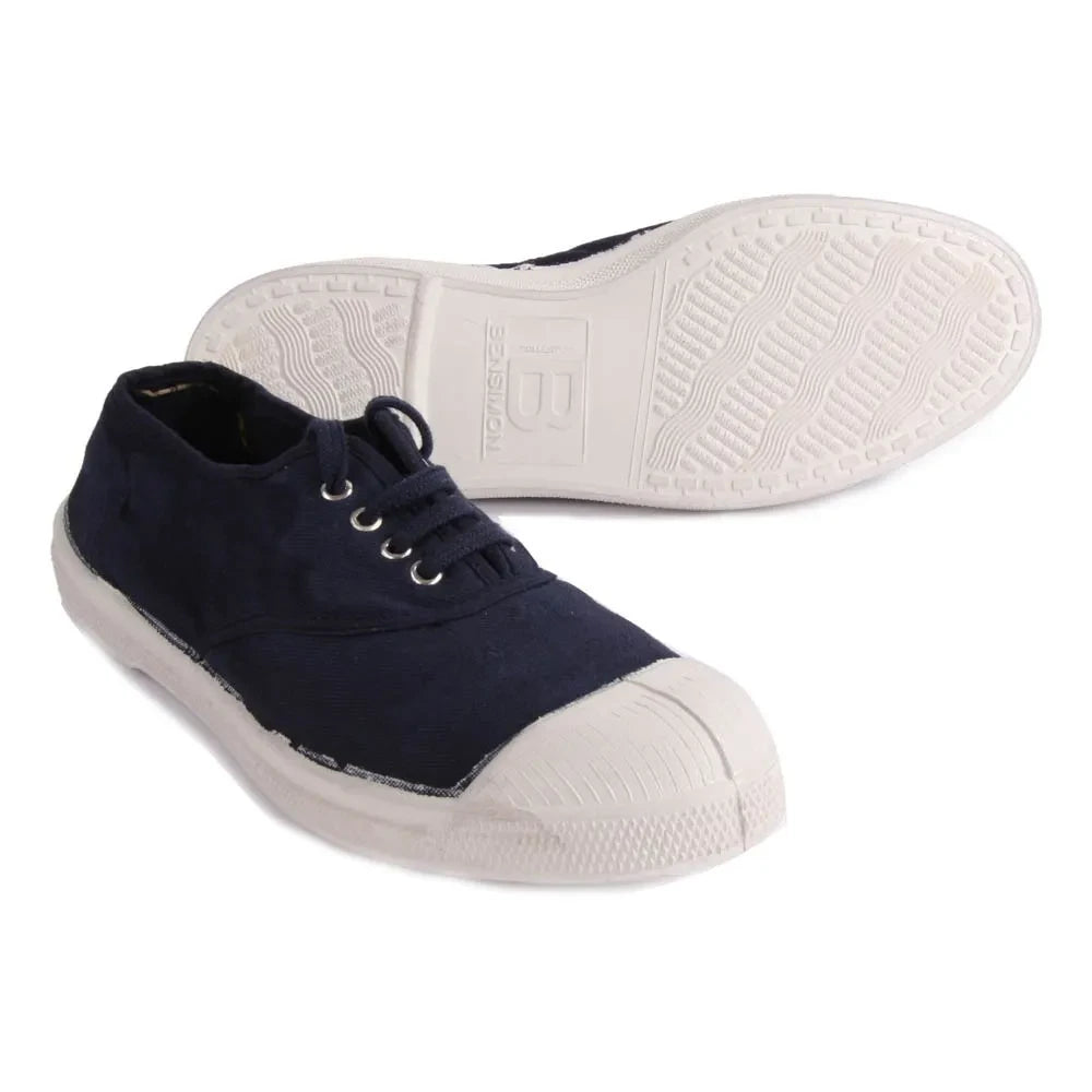 Bensimon - Laced Tennis Shoes  | Navy blue
