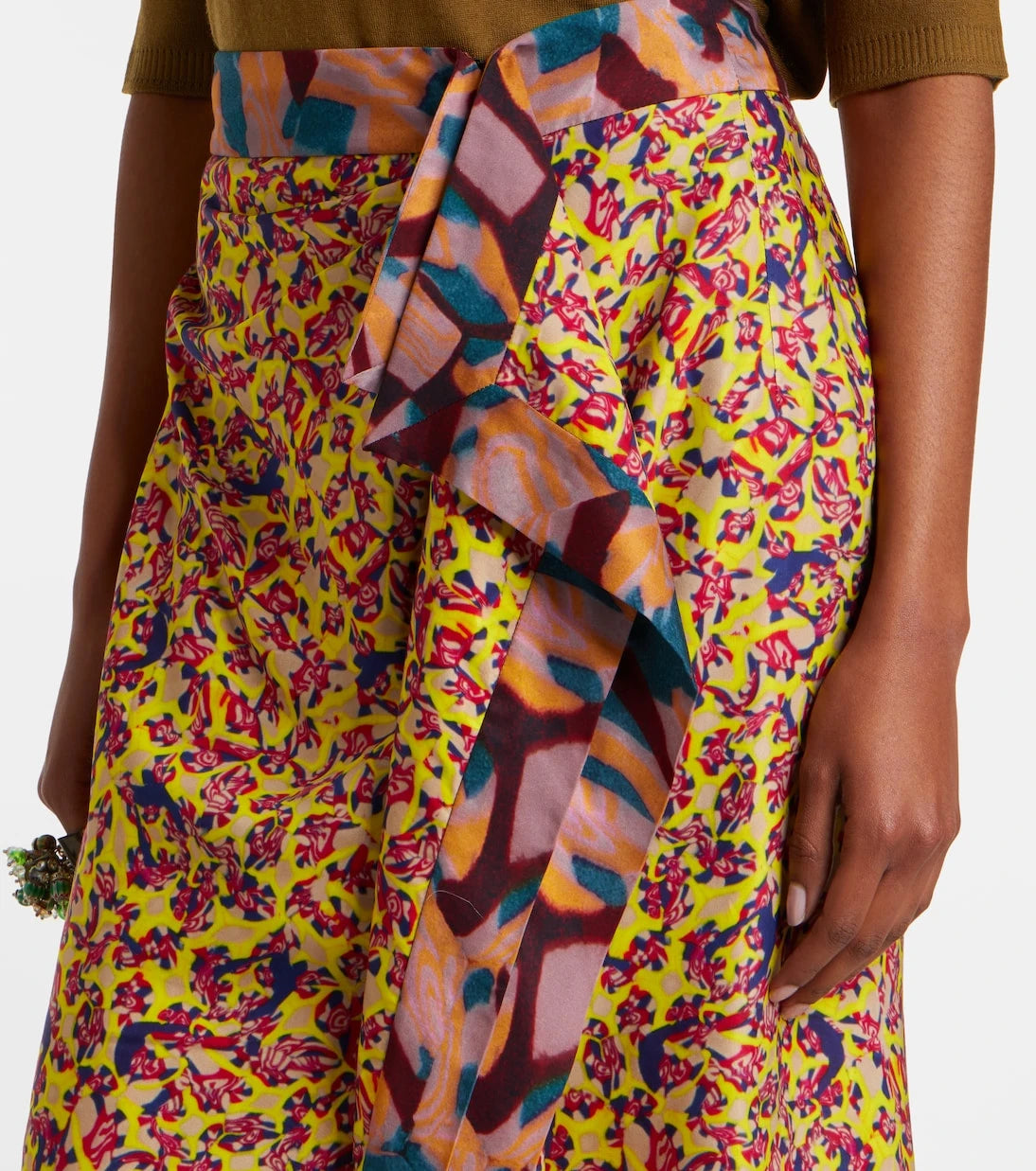 Dries Van Noten - Sole printed midi skirt