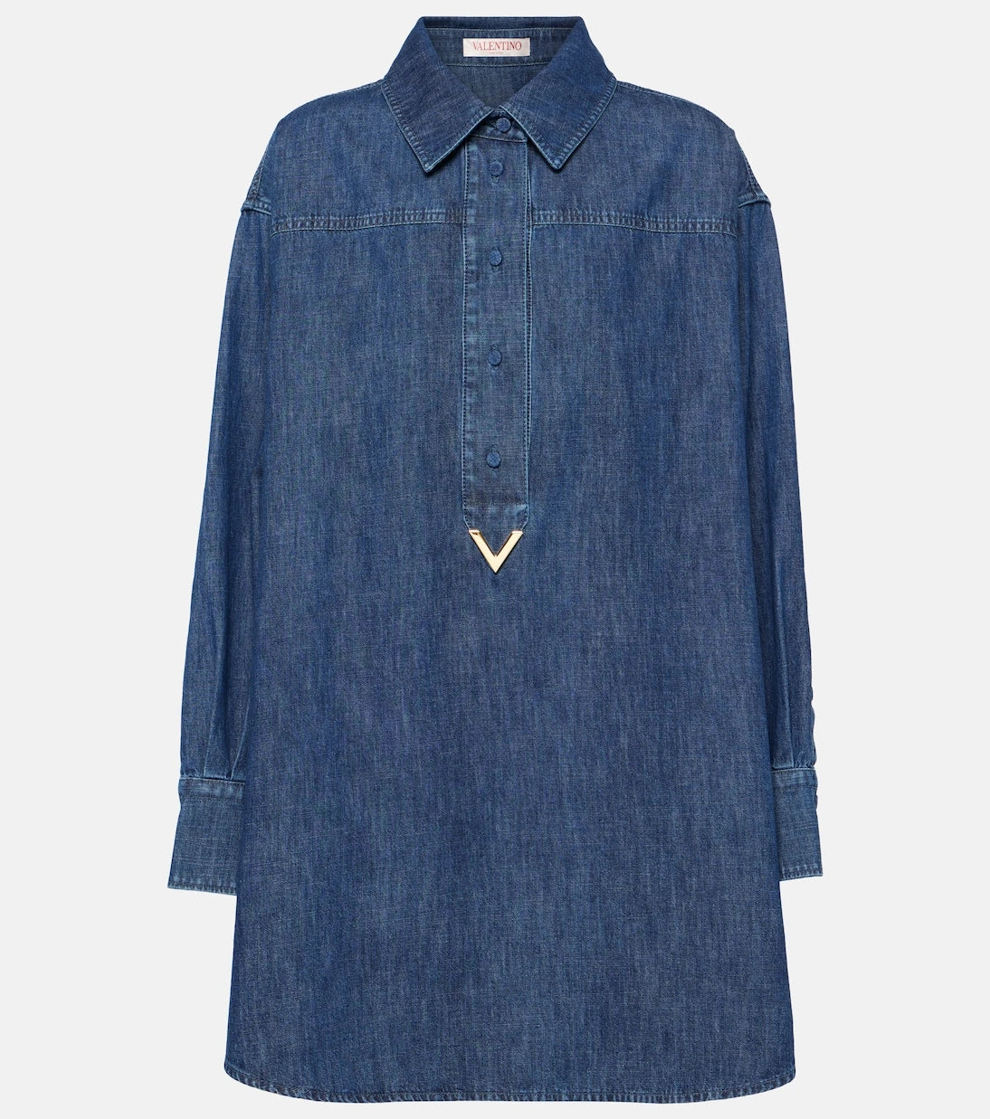 Valentino - VGold chambray denim shirt dress