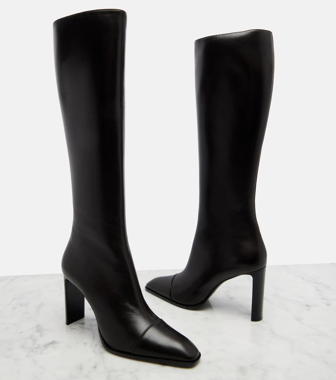 Saint Laurent - Venetia leather knee-high boots