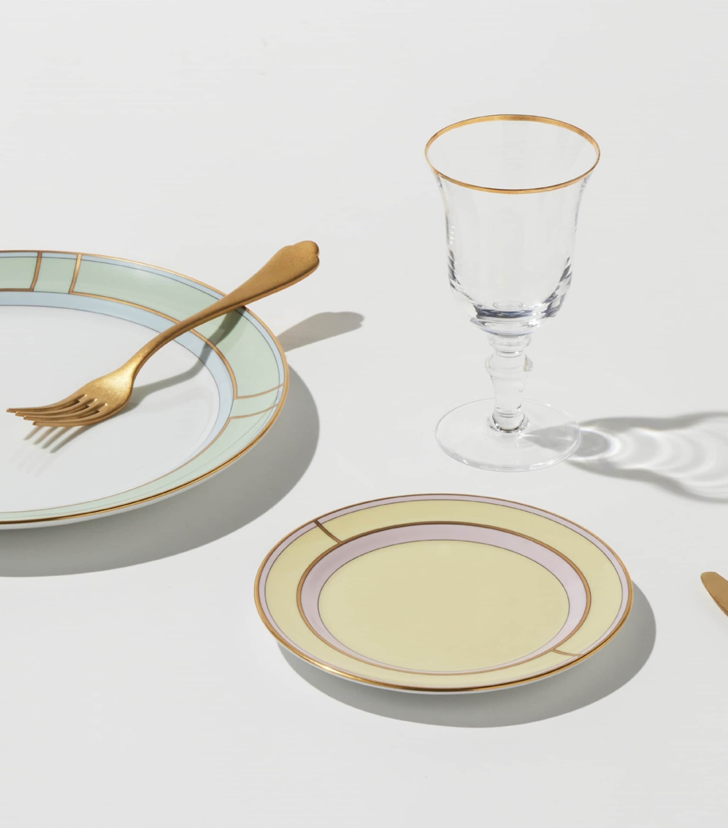 GINORI 1735 Porcelain Colonna Diva Giallo Bread Plate (17cm)