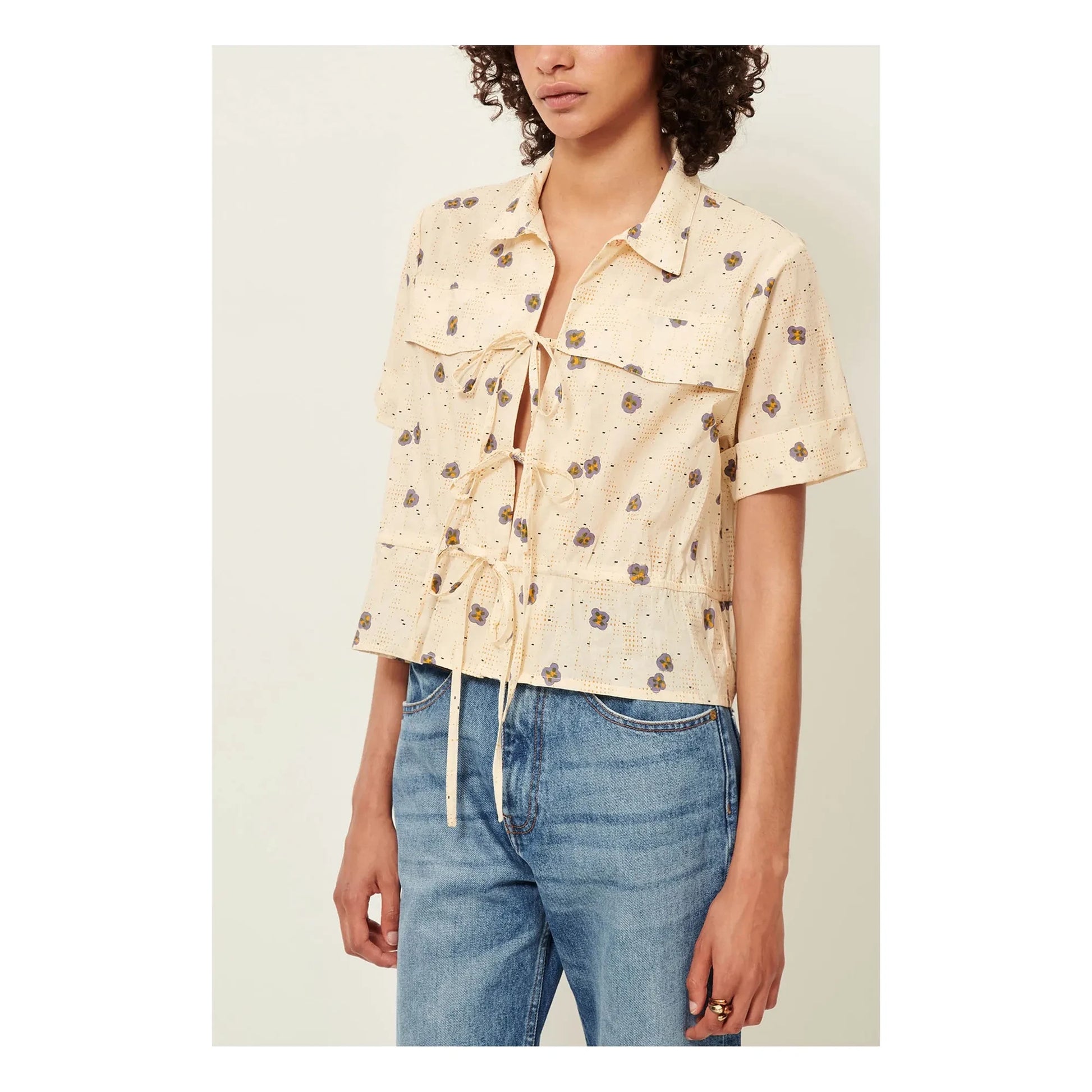 Sessùn - Chiavari cotton blouse | Cream