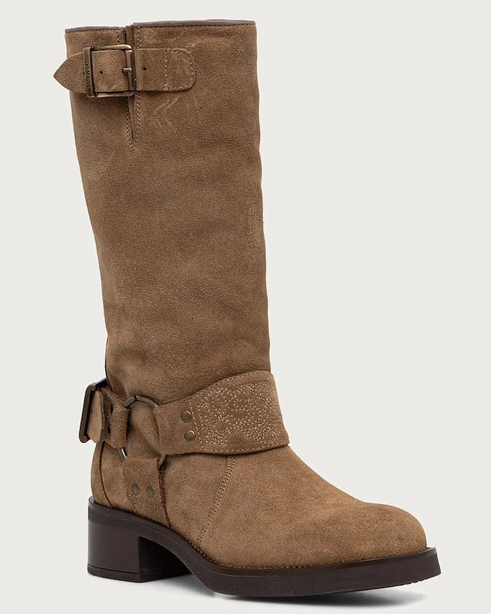 Steve Madden diz altı kadın süet çizmeleri Bonetta