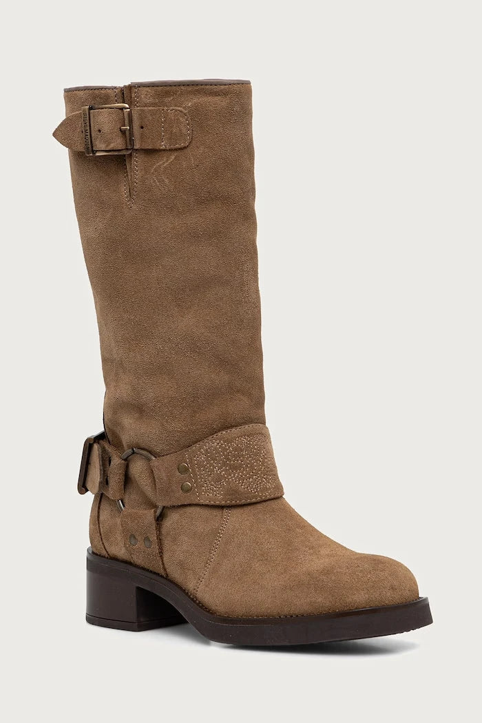 Steve Madden diz altı kadın süet çizmeleri Bonetta