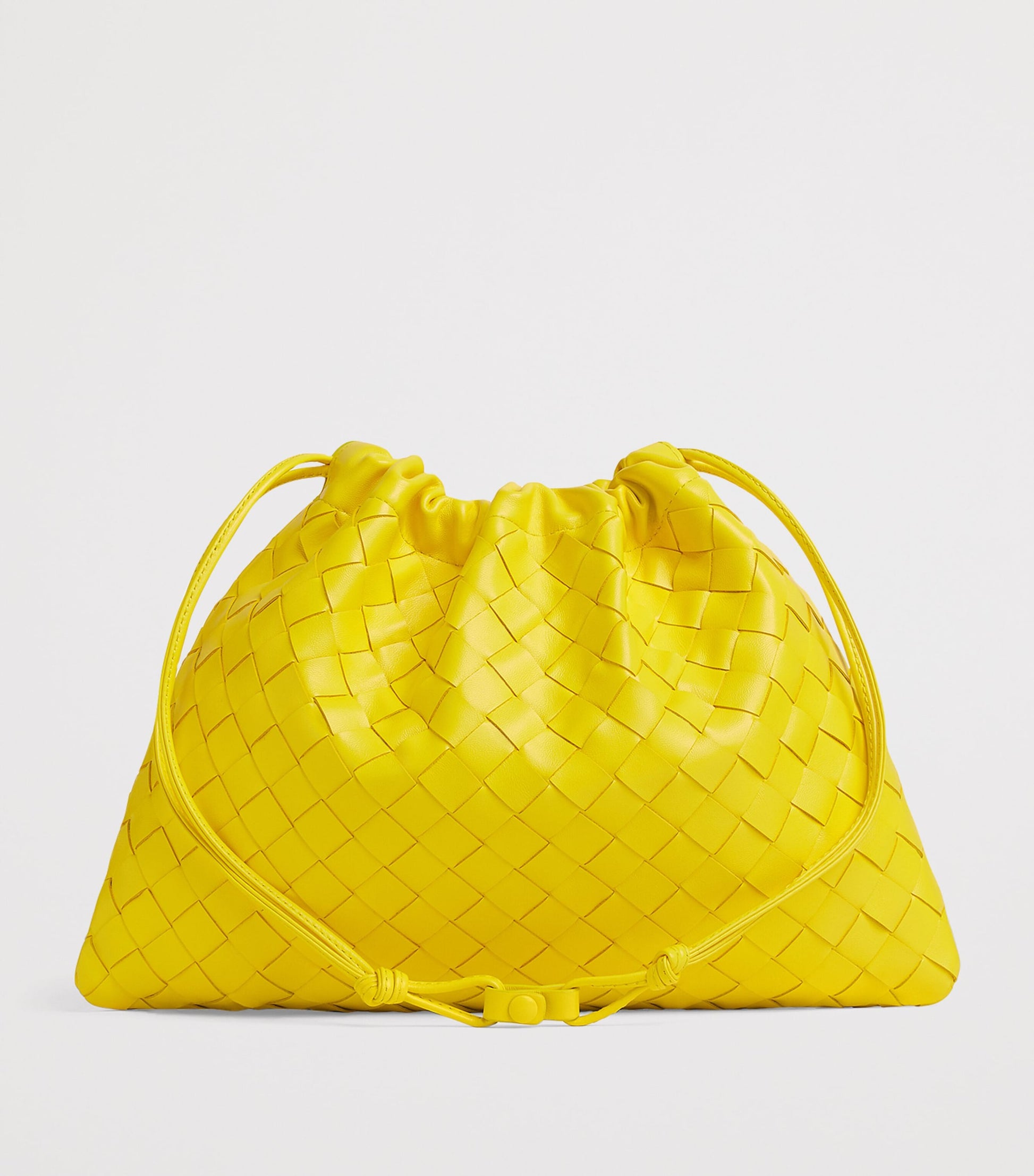 Bottega Veneta Yellow Medium Leather Dustbag Clutch Bag