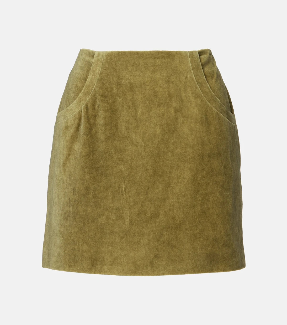 Blazé Milano - Coci high-rise cotton velvet miniskirt