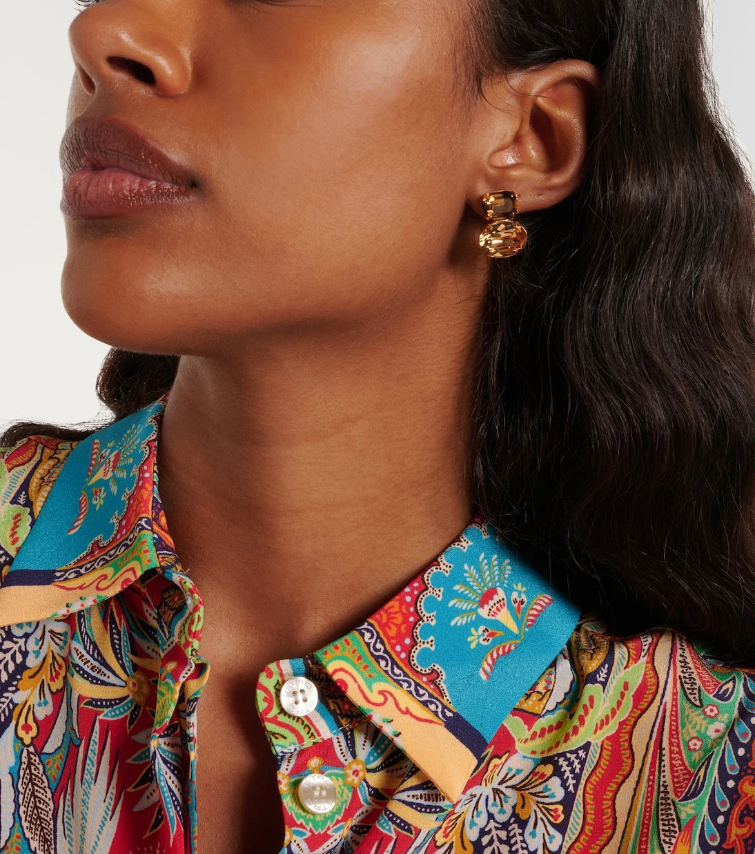 Jennifer Behr - Maureen crystal-embellished earrings