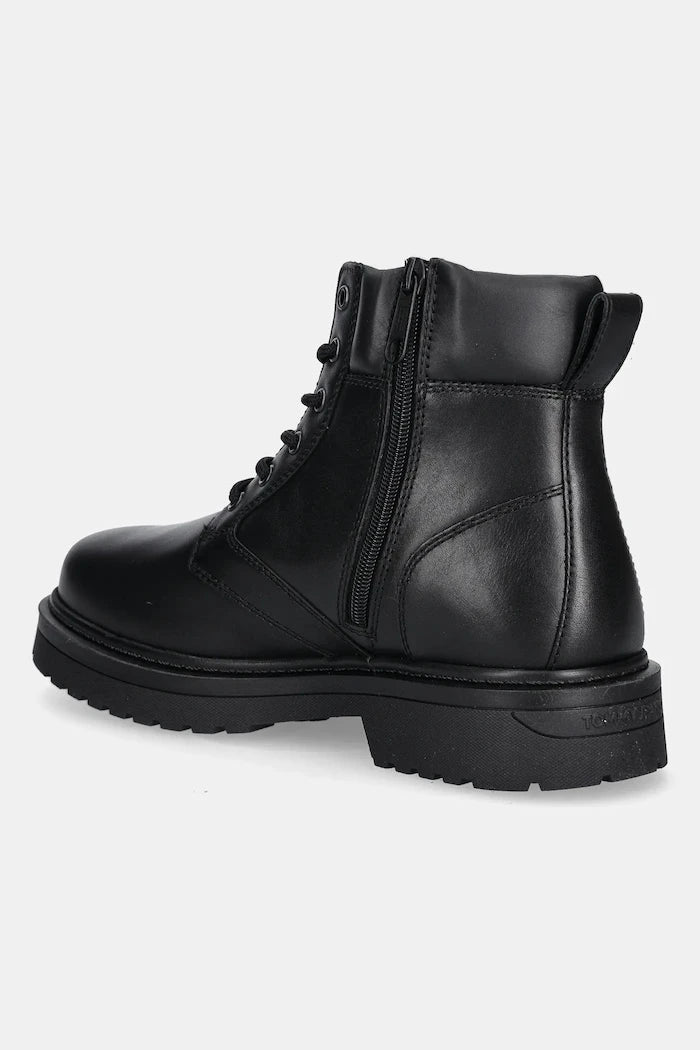 Кожени зимни обувки Tommy Jeans TJM LACE UP BOOT