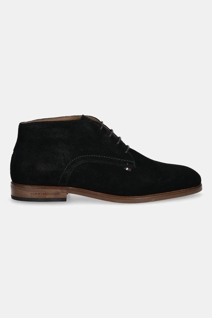 Велурени боти Tommy Hilfiger HILFIGER DRESS SUEDE BOOT