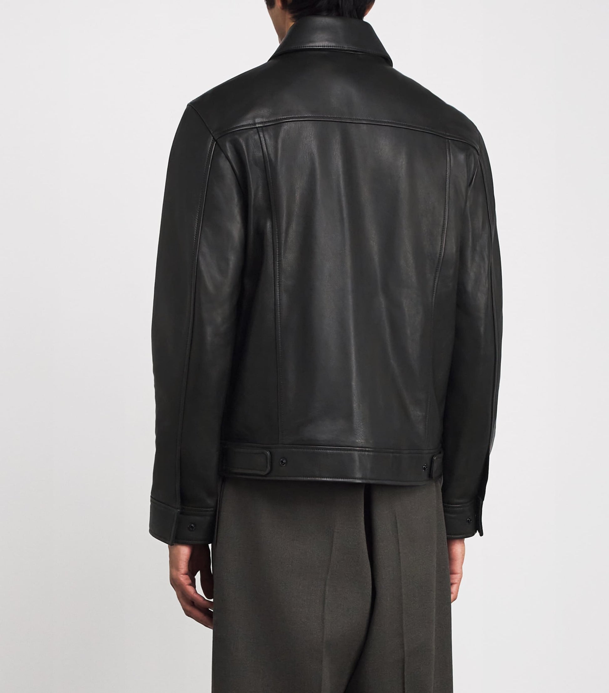 Simkhai Black Leather Landon Jacket
