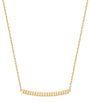 Yellow Gold Quatre Grosgrain Pendant Necklace