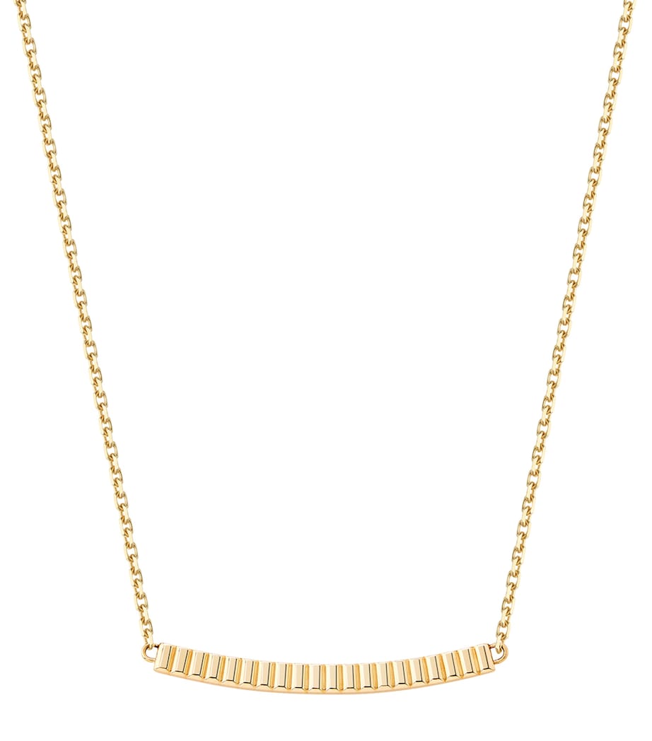 Yellow Gold Quatre Grosgrain Pendant Necklace