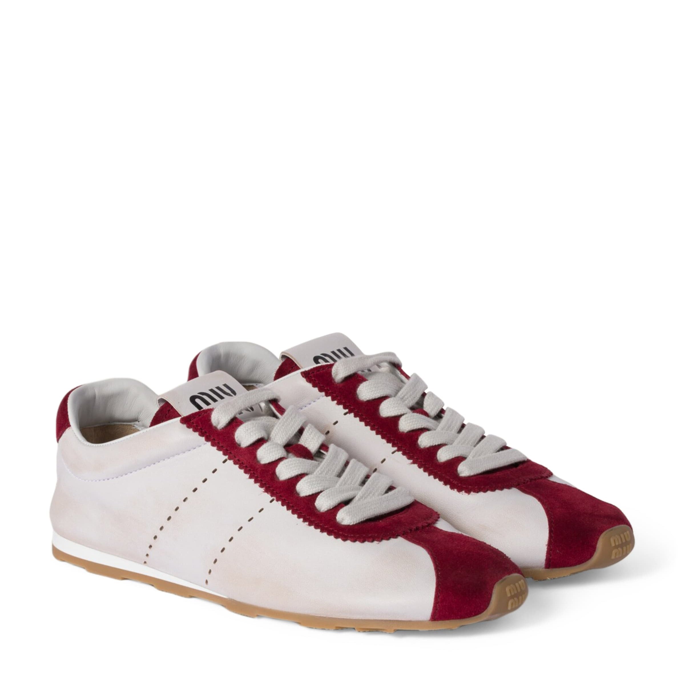 Leather Plume Sneakers