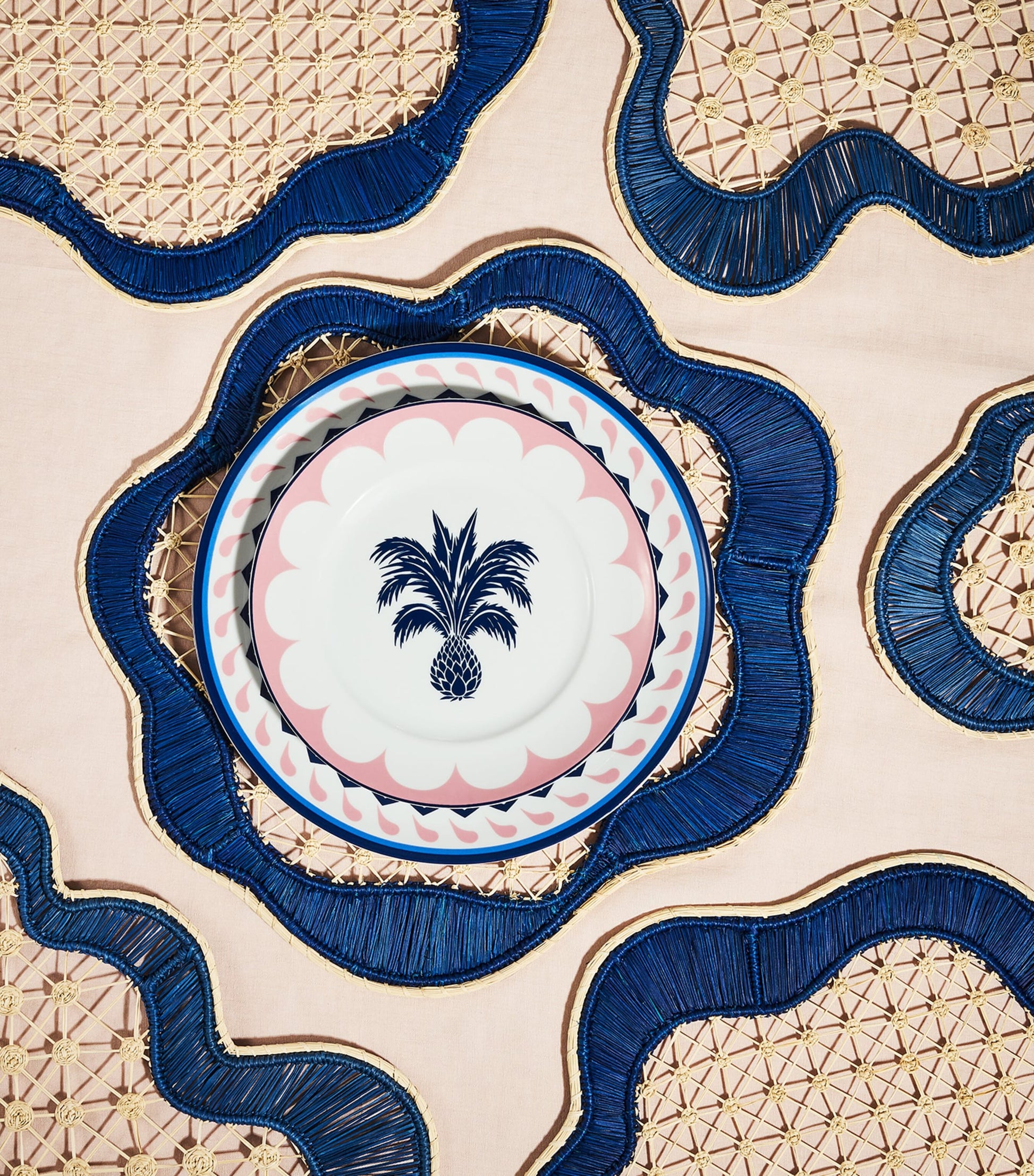 Aquazzura Round Baru Placemat (Set of 2)