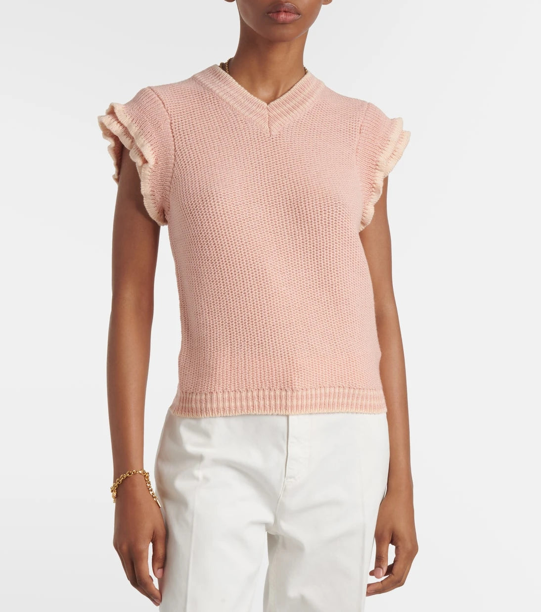 Chloé - Ruffled wool top