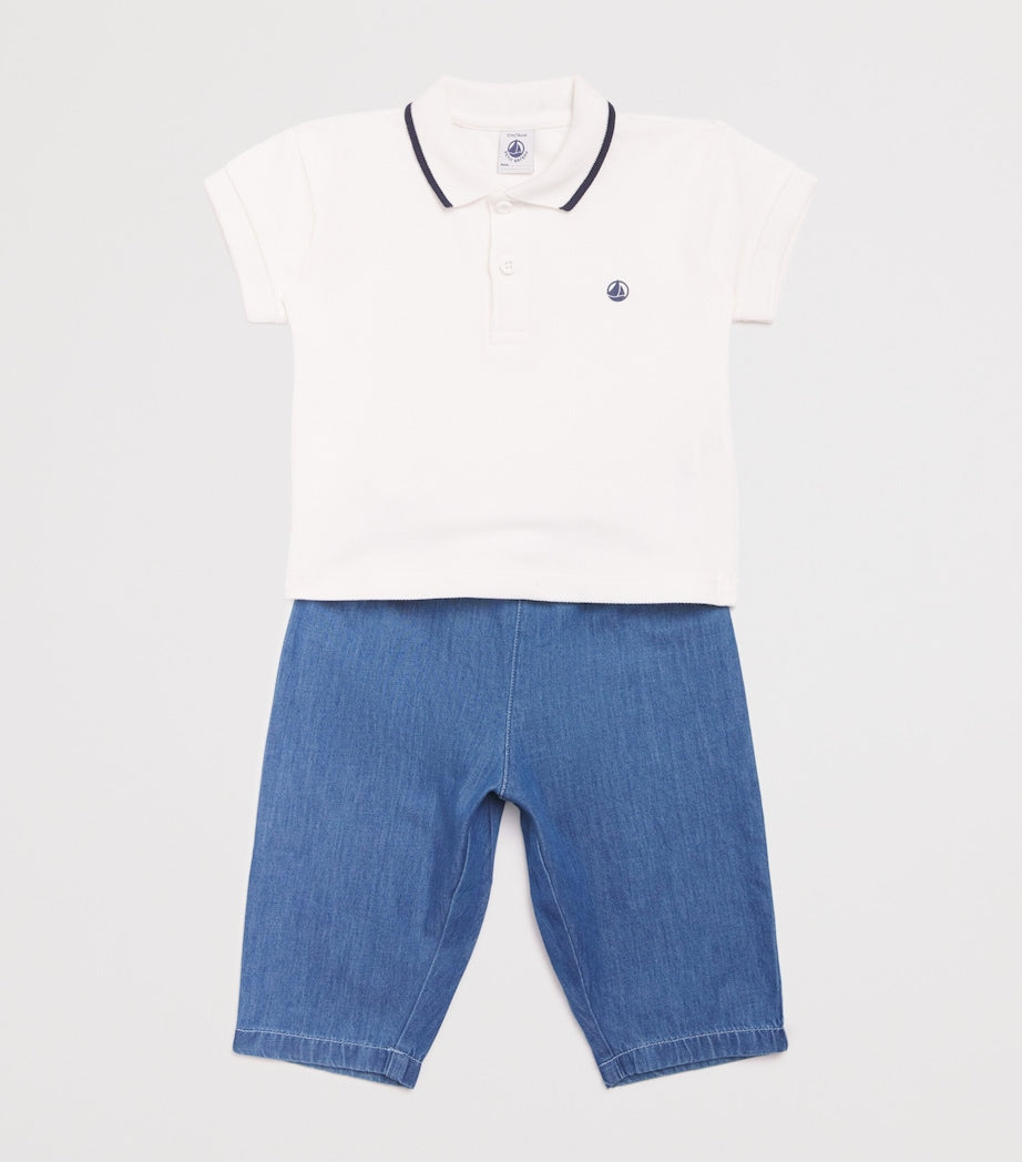 Petit Bateau Denim Trousers (6-36 Months)