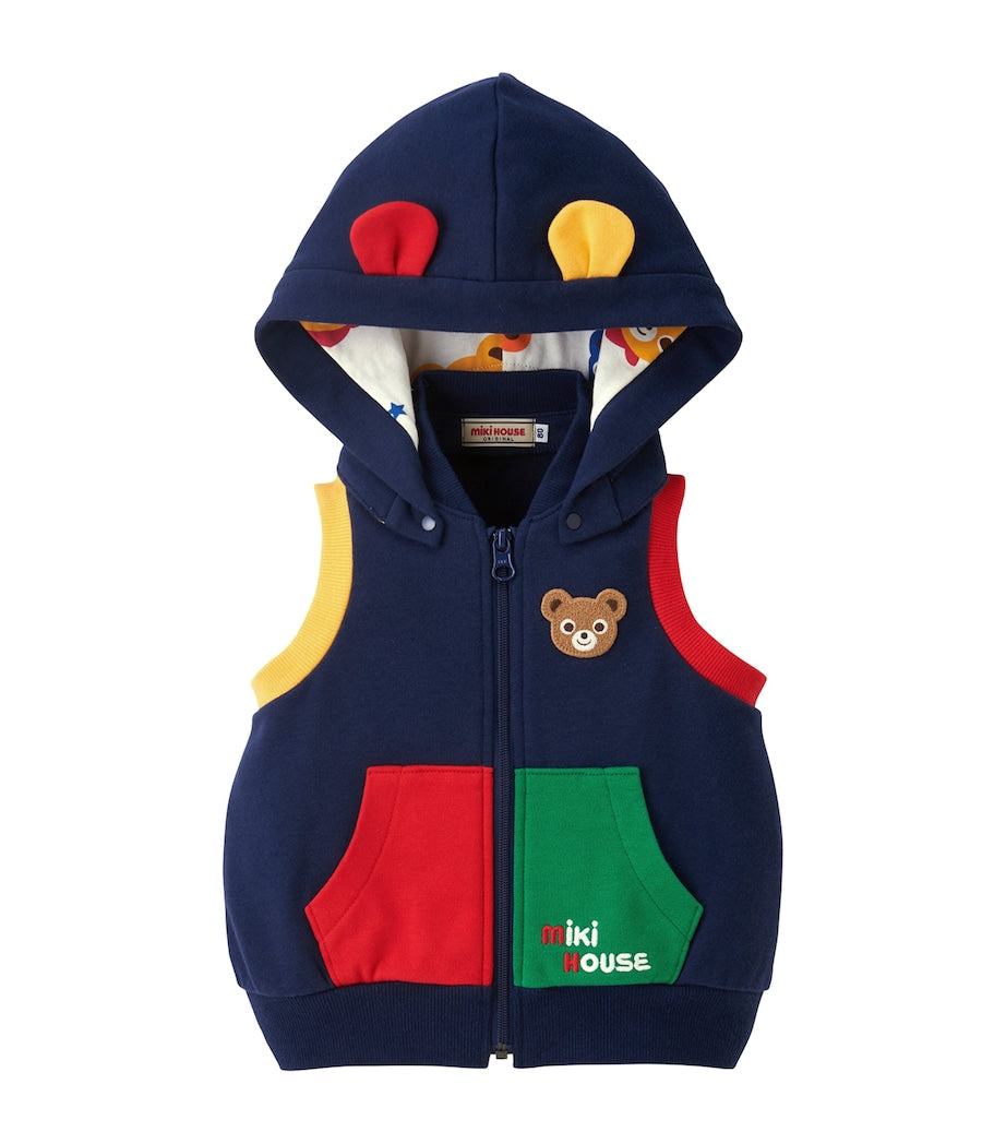 Cotton Hooded Bear Gillet (2-5 Years)
