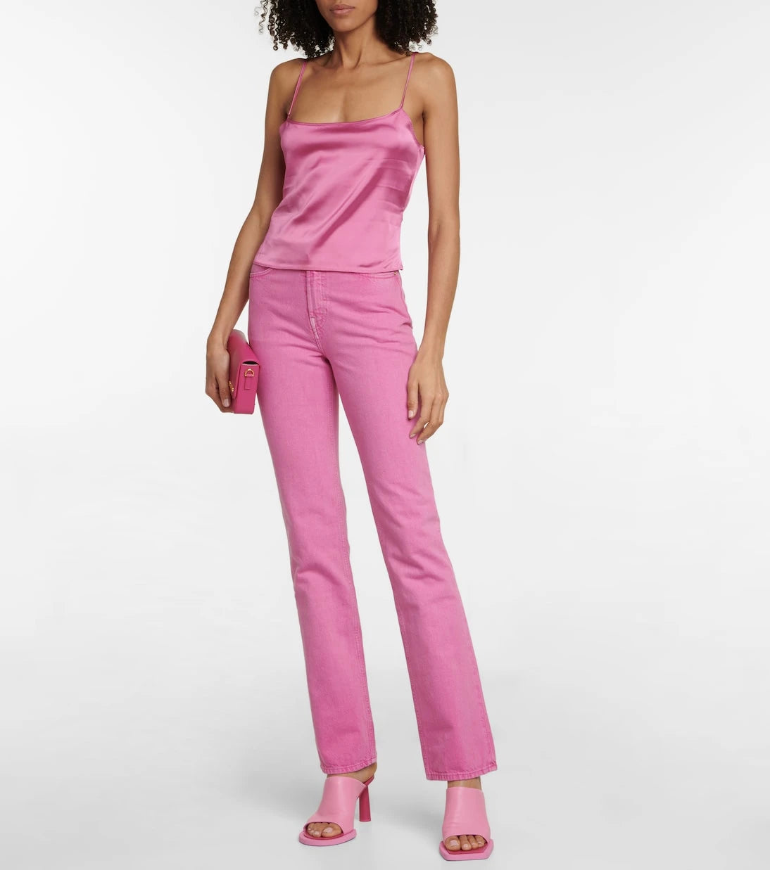 Jacquemus - Le Haut Tangelo satin tank top