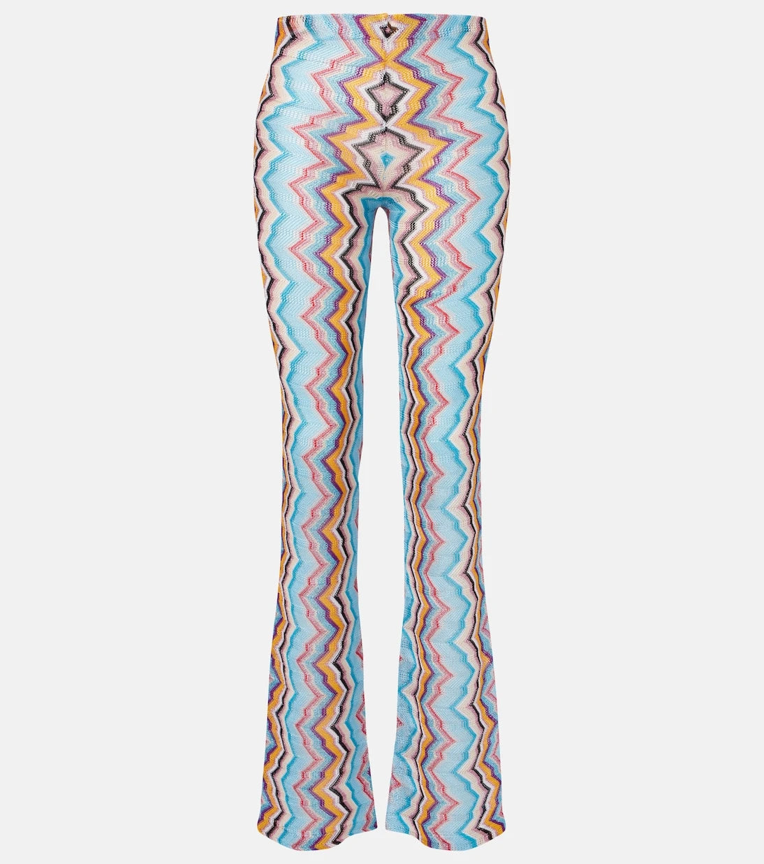 Missoni - بنطلون واسع بخصر مرتفع بتصميم متعرج