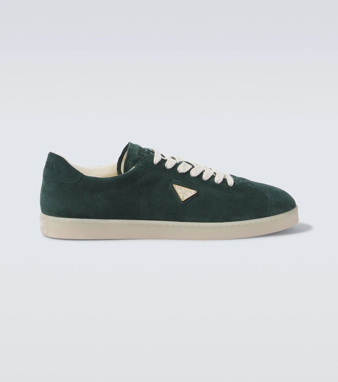 Prada - Lane logo suede sneakers