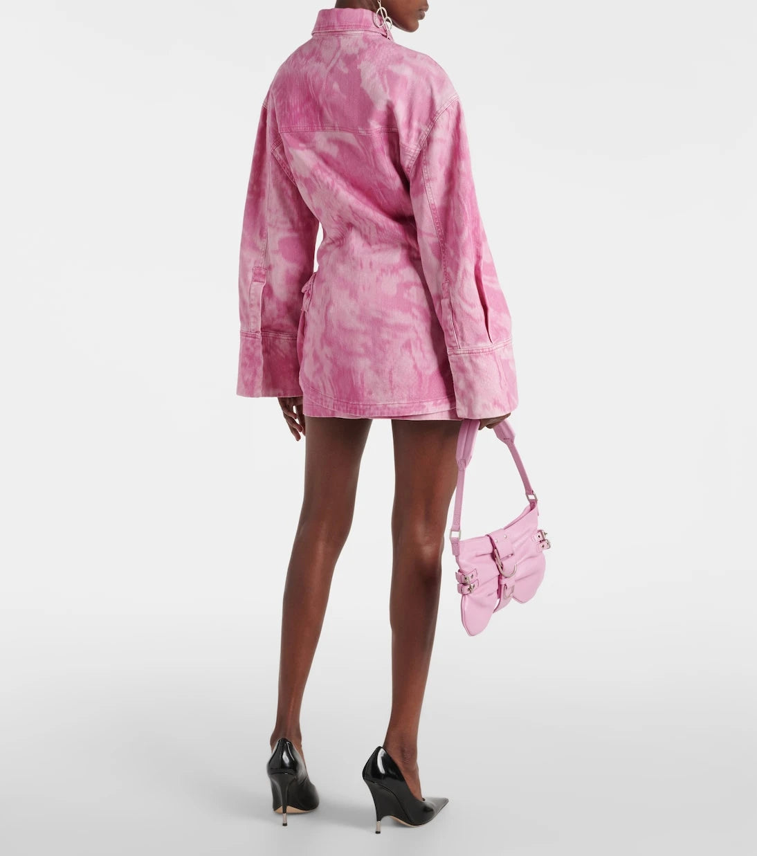 Blumarine - Camouflage denim cargo jacket