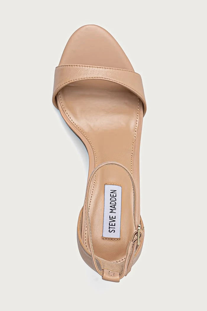 Steve Madden deri yüksek topuklu sandalet Necy