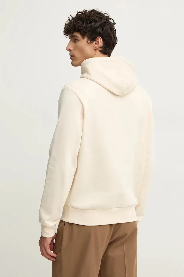 Pamuklu kapüşonlu Lacoste sweatshirt