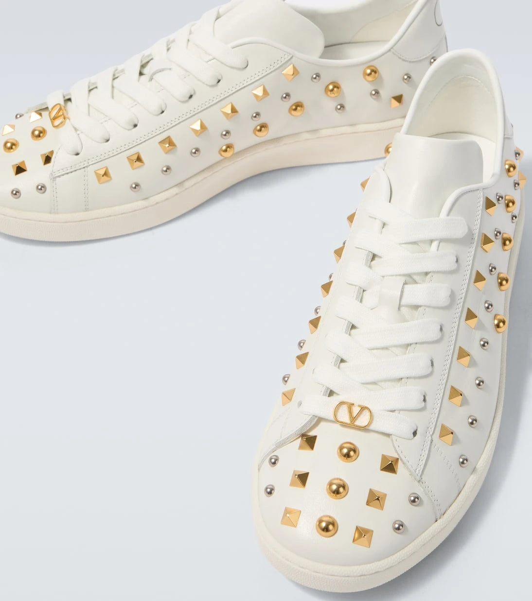 Valentino - Royco studded leather sneakers