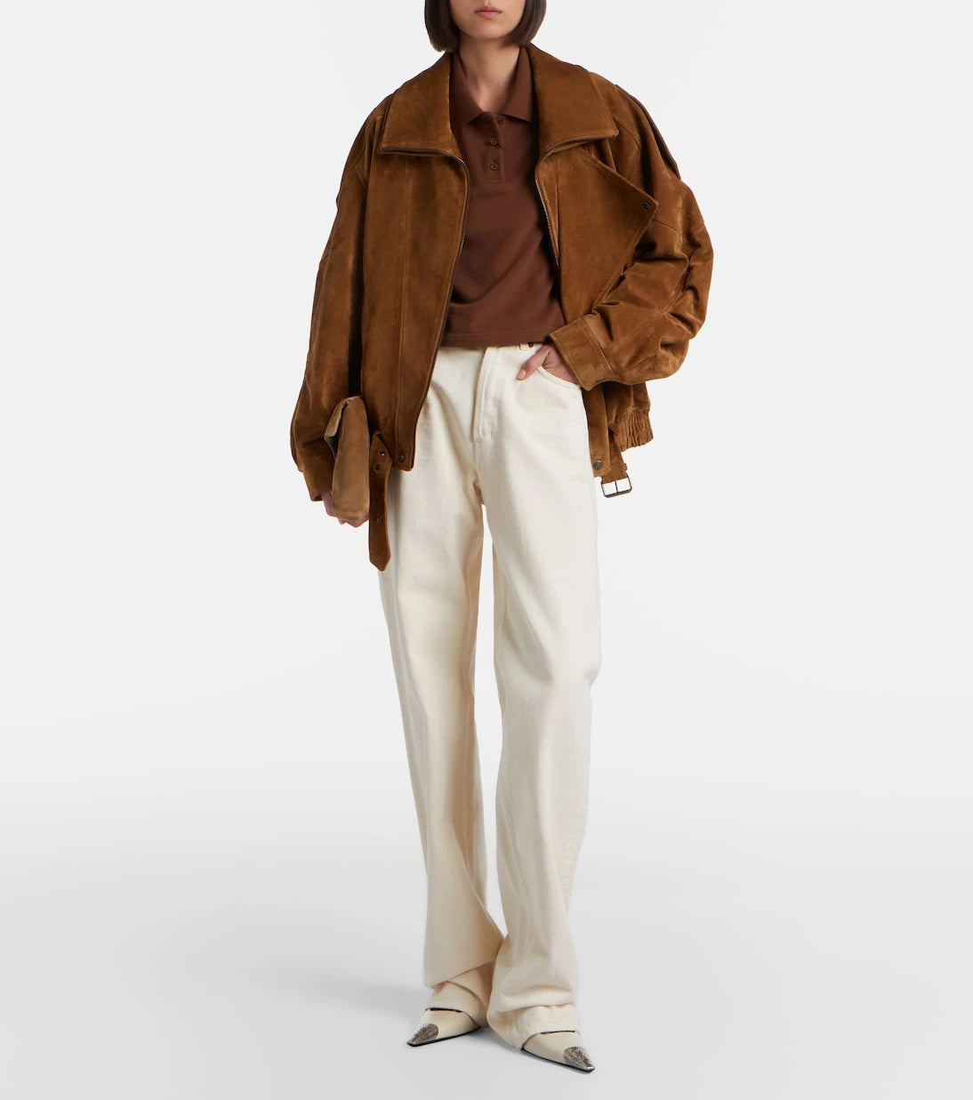 Saint Laurent - Cassandre cotton piqué polo shirt