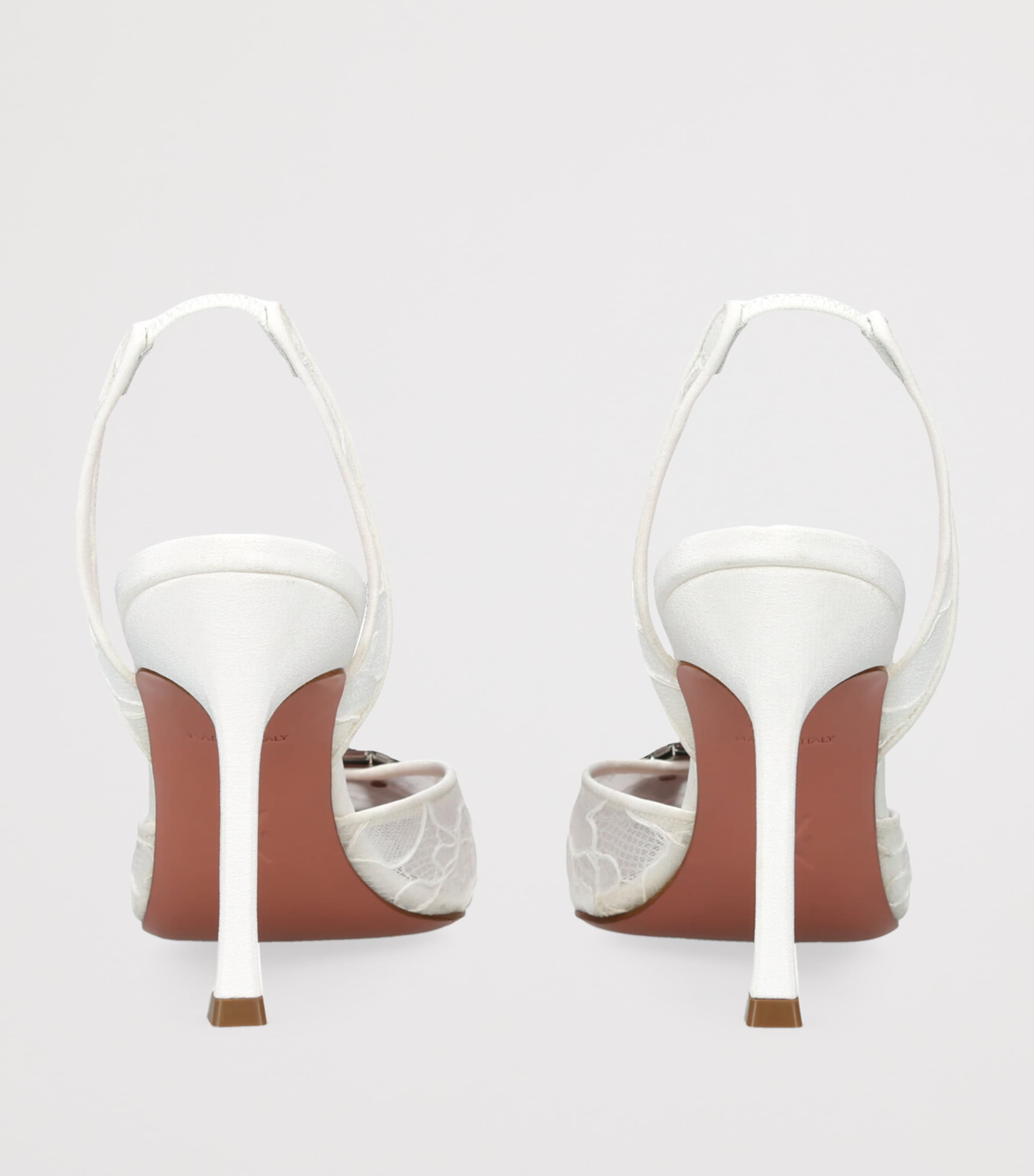 Lace Camelia Slingback Pumps 90