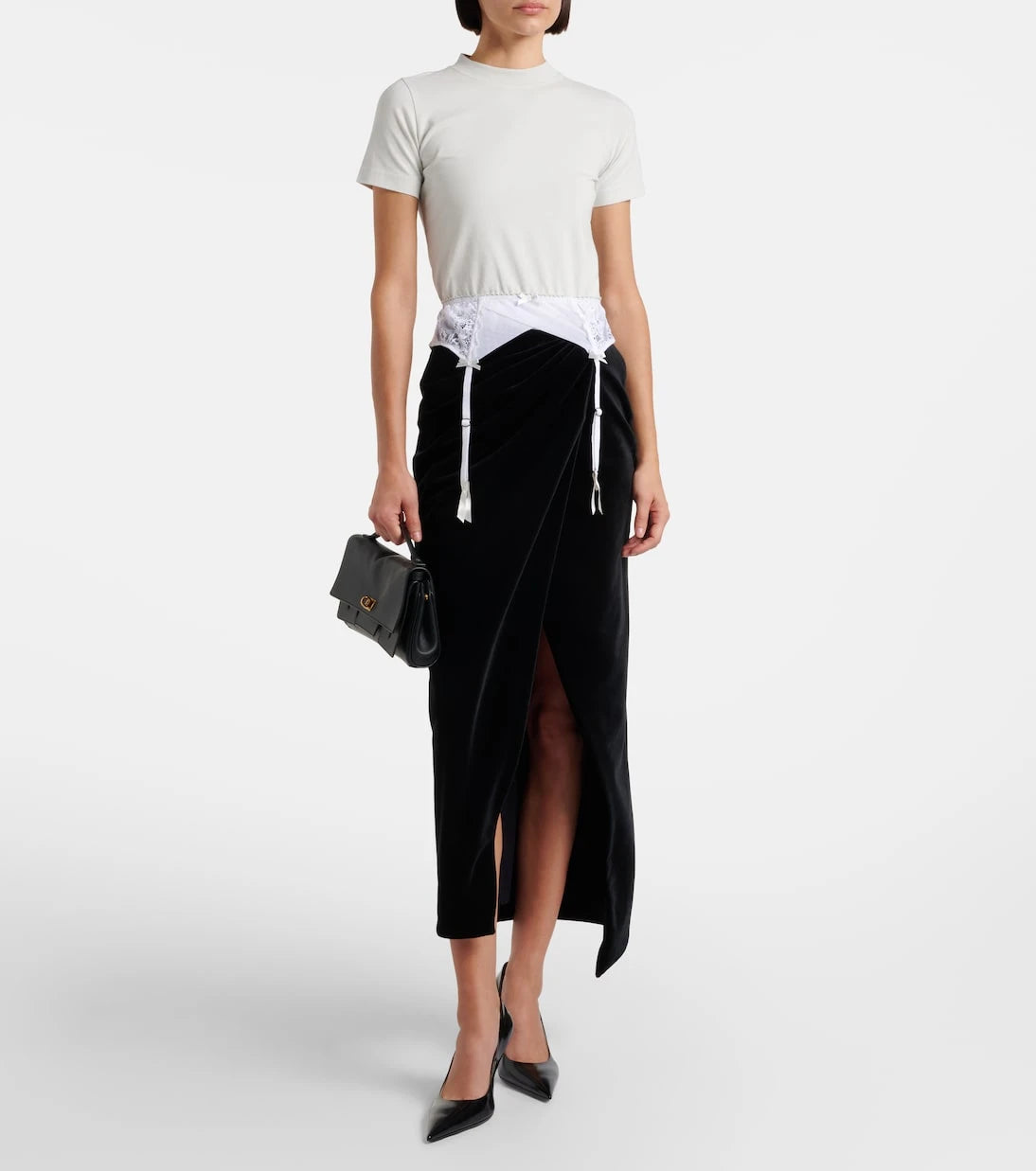 Balenciaga - حذاء أفنيو 90 الجلدي بكعب عالٍ