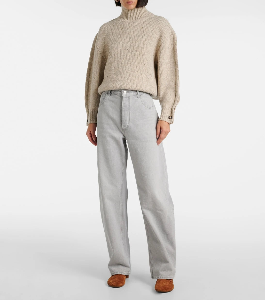 Bottega Veneta - Mid-rise wide-leg jeans