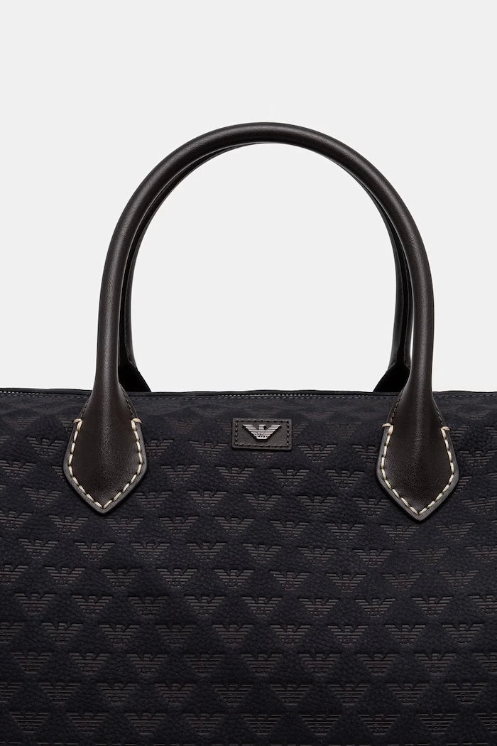 Emporio Armani erkek deri seyahat çantası