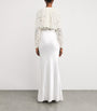 Self-Portrait White Lace Belted Maxi Dress