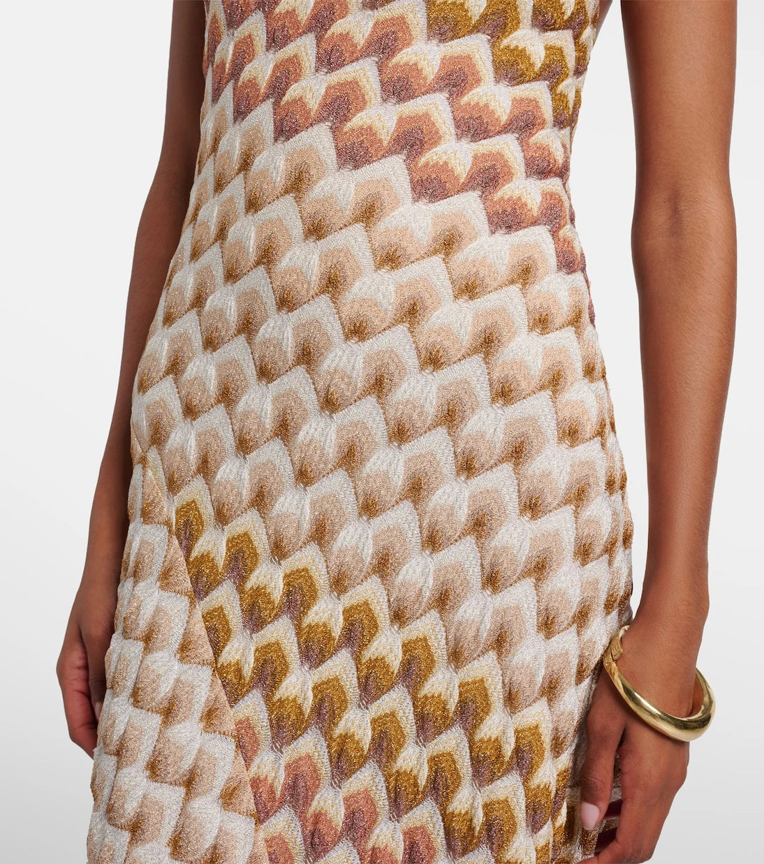 Missoni - Halterneck lamé gown