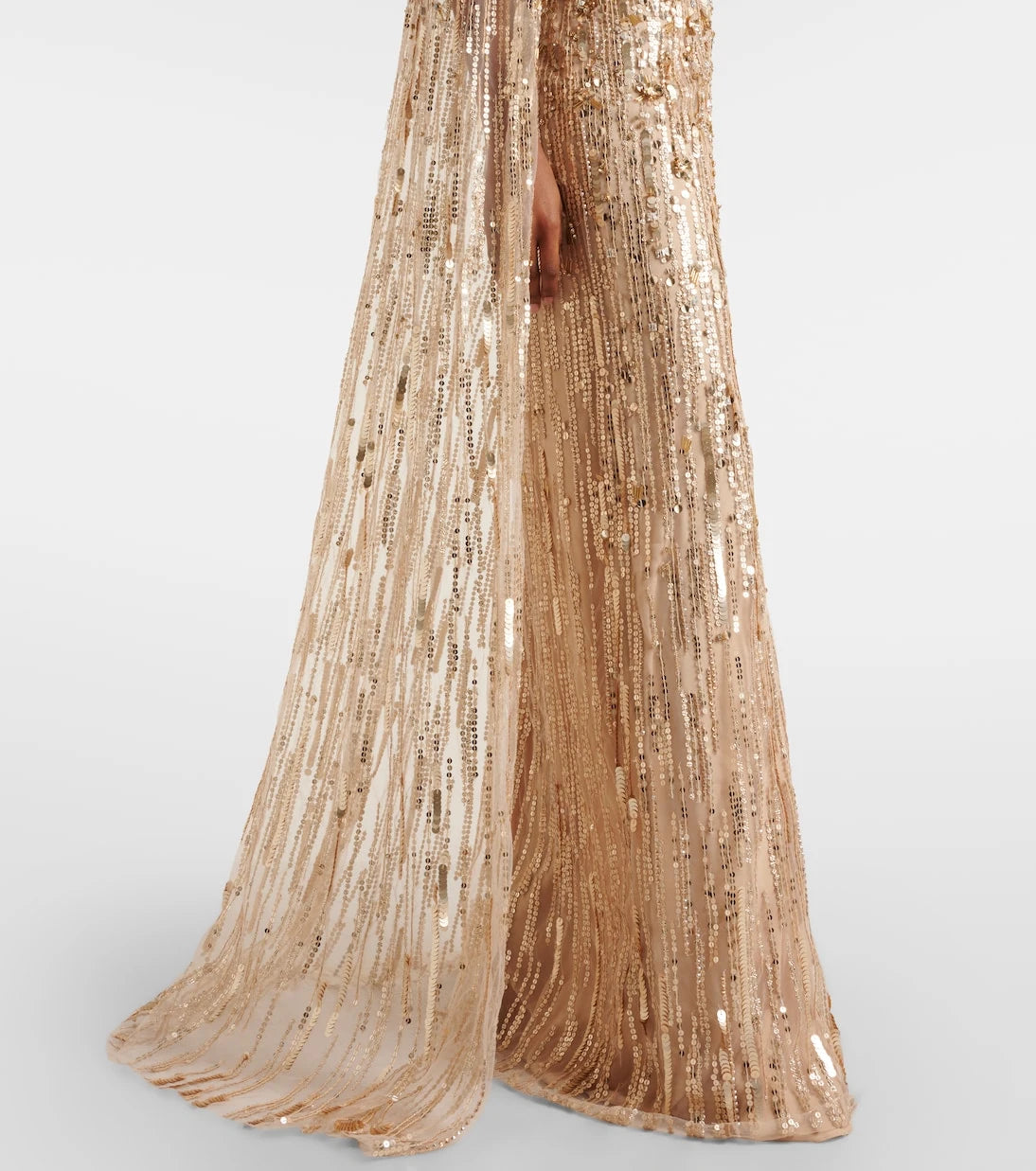 Jenny Packham - Ruby caped sequined gown