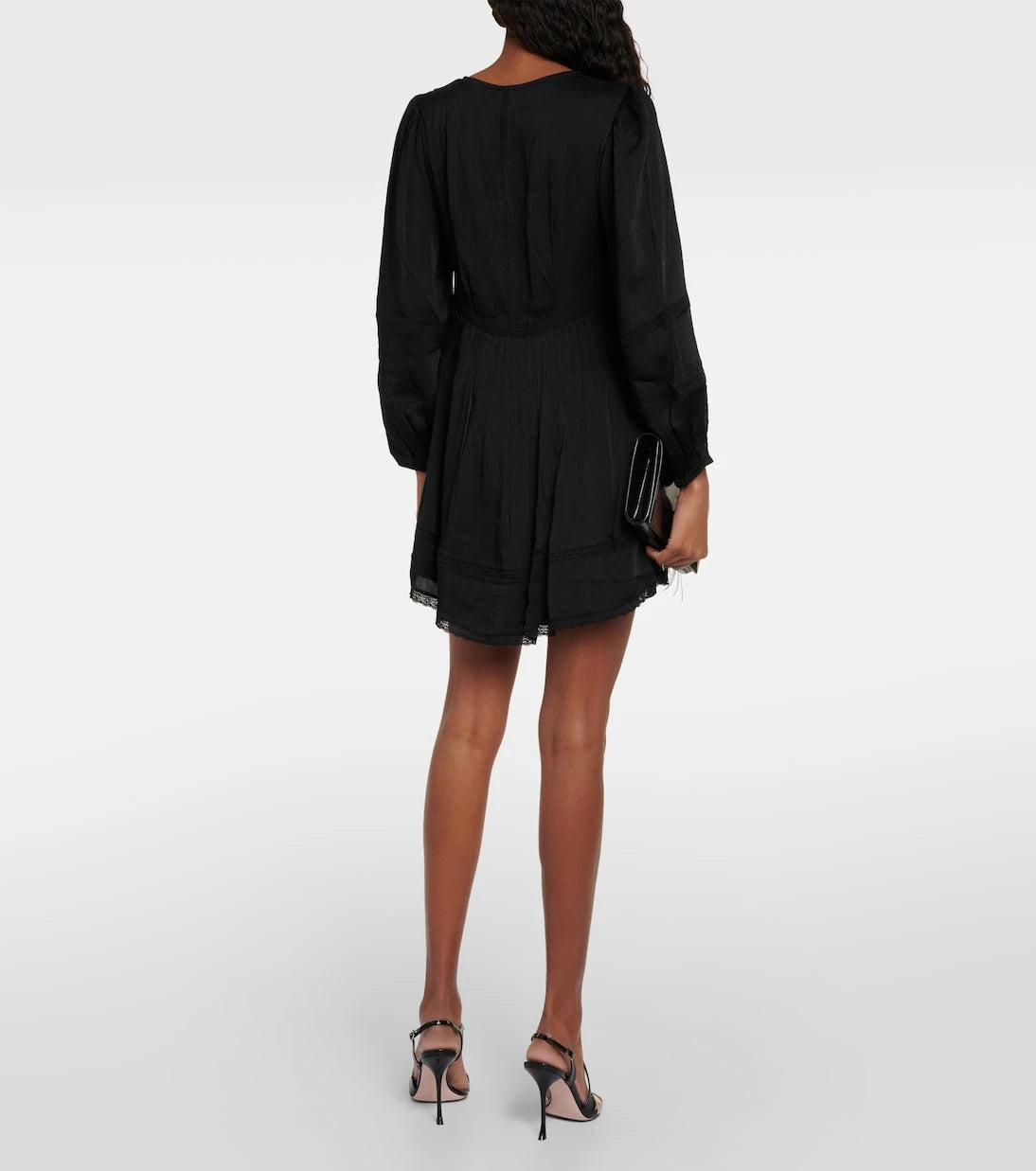 Velvet - Bethel lace-trimmed minidress
