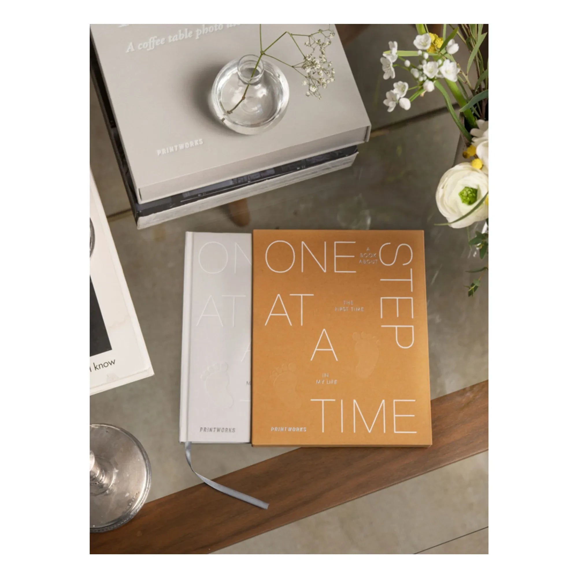 PrintWorks - Baby photo album One Step at a Time | Ochre