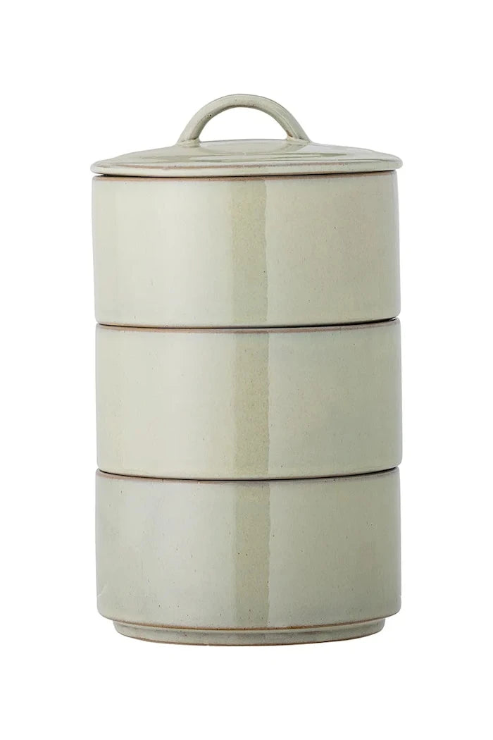 Кутия с капак Bloomingville Ebba 940 ml (3 броя)