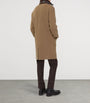 Beige Wool Mid-Length Car Coat