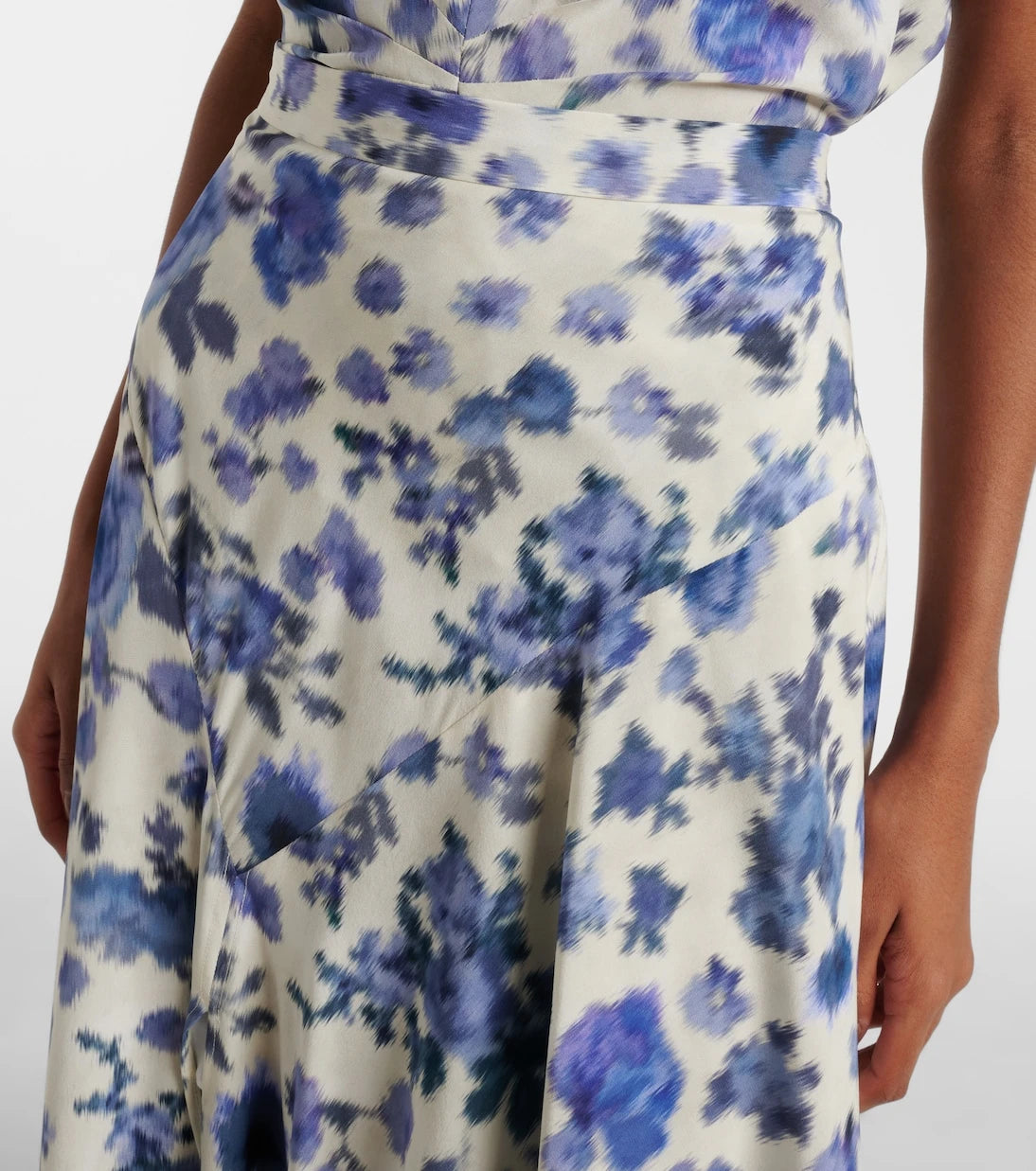Isabel Marant - Sakura floral silk-blend midi skirt