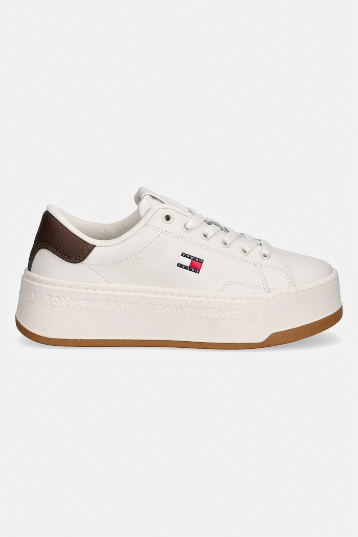 Tommy Jeans TJW SCRIPT CUPSOLE FLATFORM дамски кожени маратонки