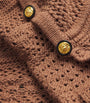 L'Agence Brown Open-Stitch Kiva Cardigan