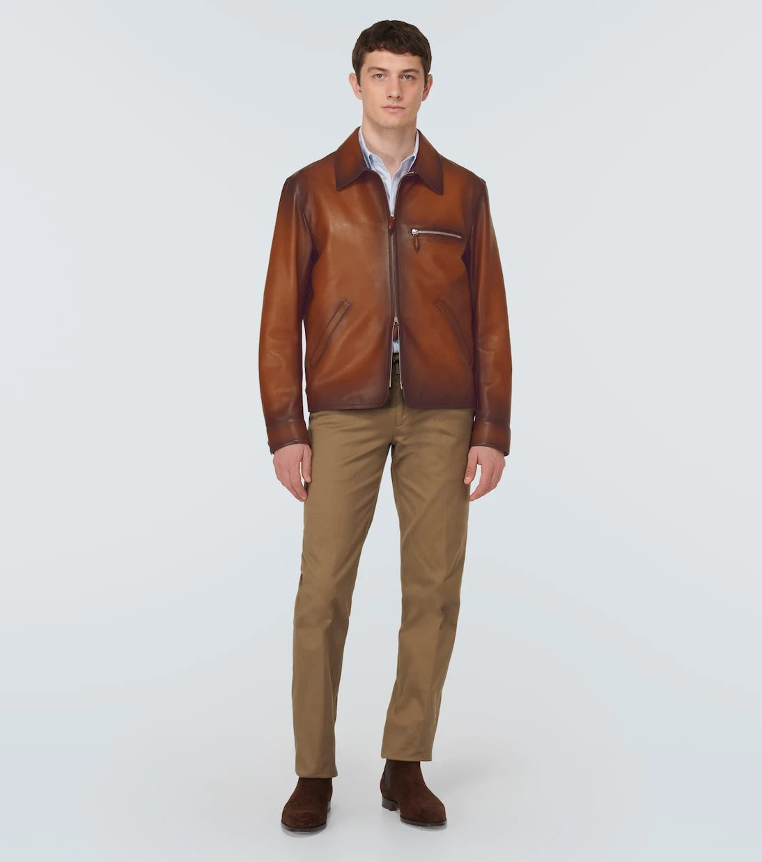 Berluti - Patina 1 Jour leather blouson jacket