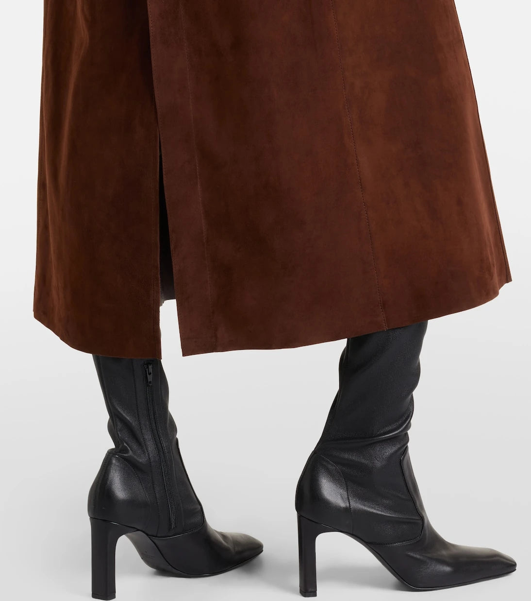 Nour Hammour - Tate suede trench coat