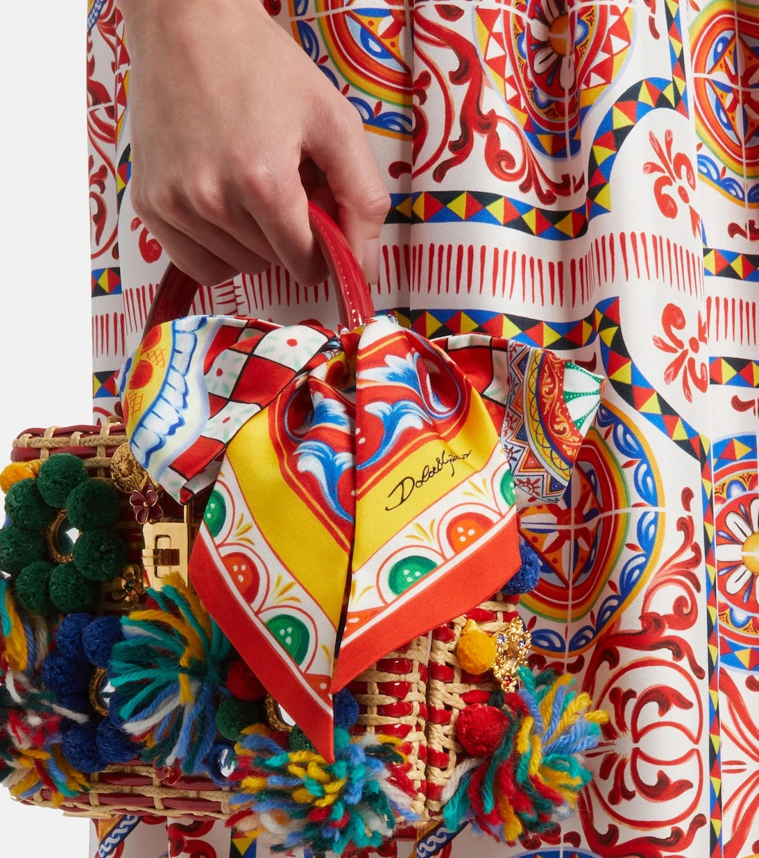 Dolce&Gabbana - Carretto silk twill scarf