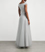 Jenny Packham Grey Tulle Crystal Shayla Gown