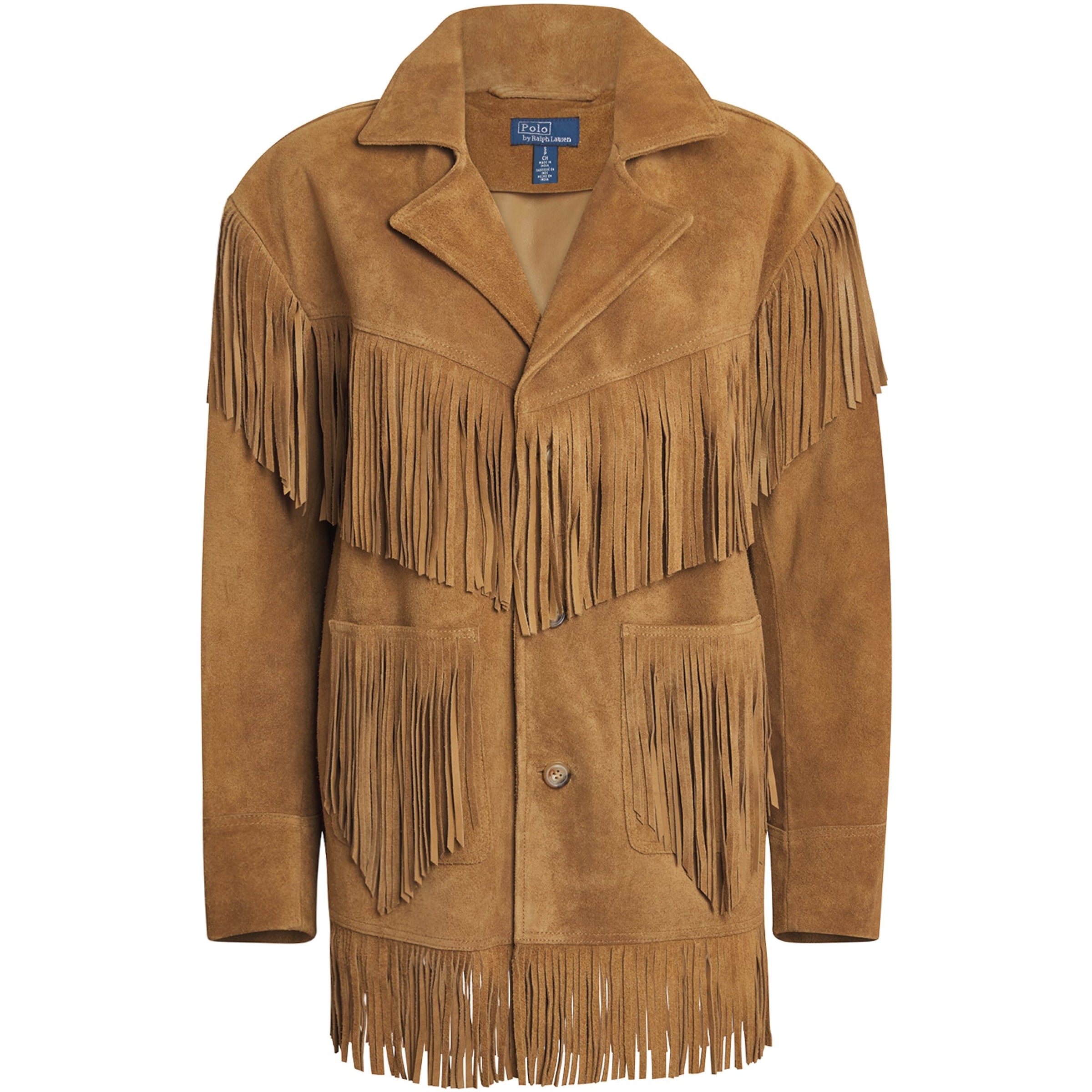 Brown Suede Fringed Jacket