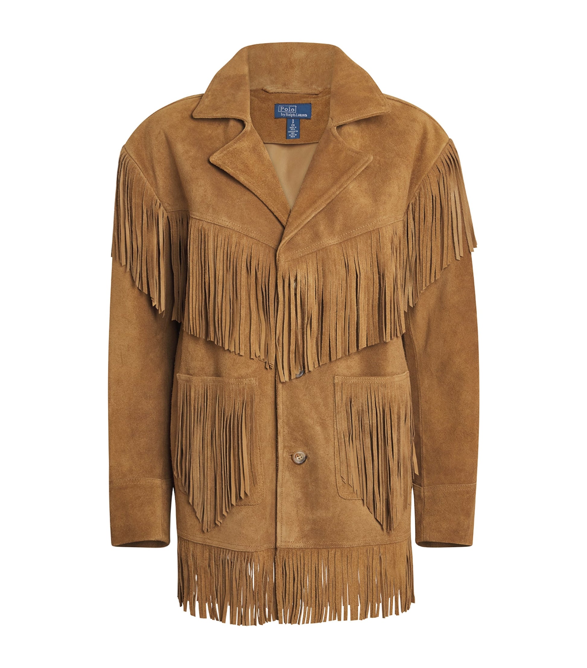 Brown Suede Fringed Jacket